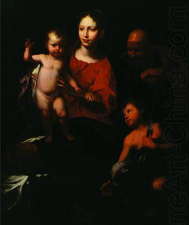Bernardo Strozzi Holy Family with St. John the Baptist china oil painting image